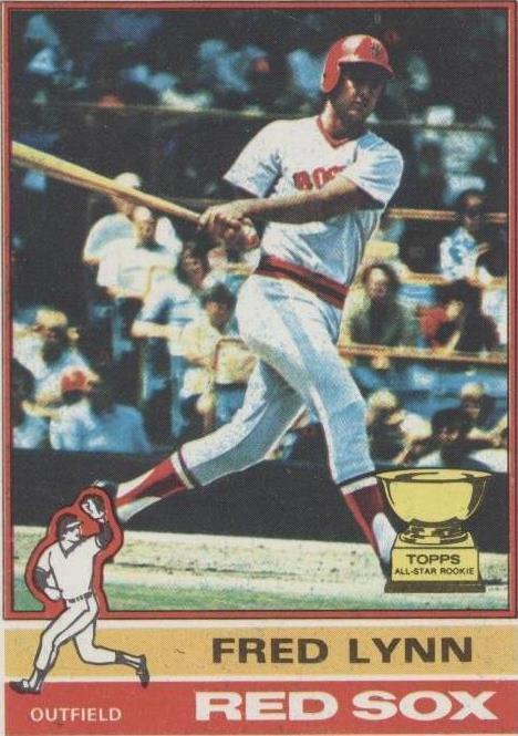 1976 Topps Fred Lynn (#50) NM Rookie Card, Red Sox All-Star ^GRUMPYBUCK^