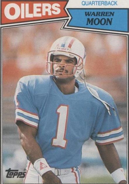 1987 Topps Warren Moon (#307) NM HOFer, Oilers Legend ^GRUMPYBUCK^