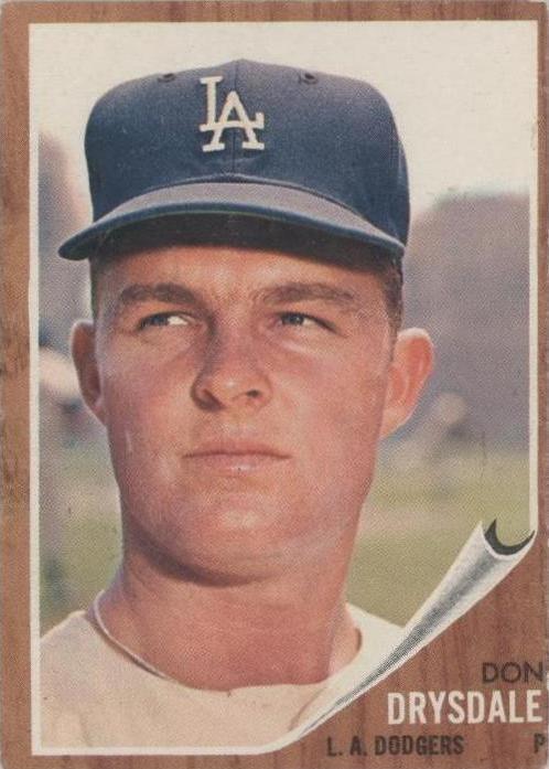 1962 Topps Don Drysdale (#340) NM HOFer, WS Champ ^GRUMPYBUCK^