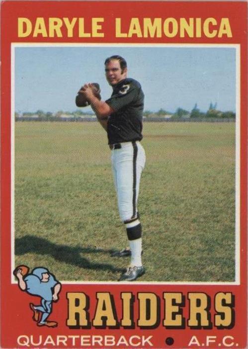 1971 Topps Daryle Lamonica (#70) NM All-Time Raiders Great ^GRUMPYBUCK^