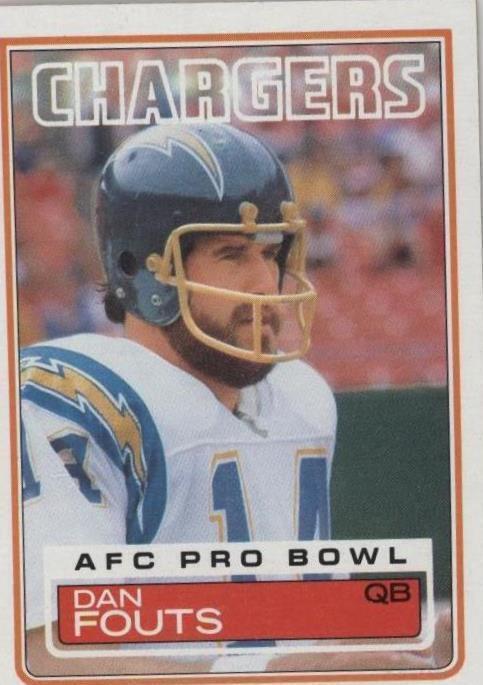 1983 Topps Dan Fouts (#374) NM HOFer, Chargers Great, Air Coryell ^GRUMPYBUCK^