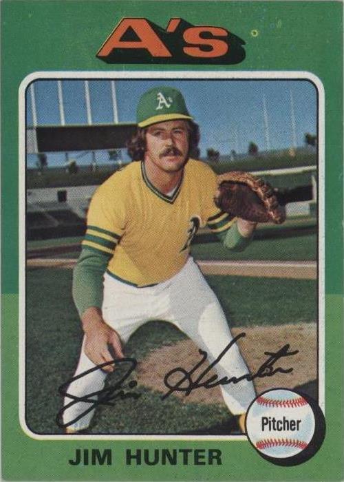 1975 Topps Jim “Catfish” Hunter (#230) NM HOFer, A's/Yankees Great ^GRUMPYBUCK^