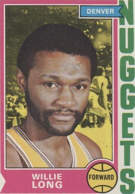 1974-75 Topps Willie Long (#202) EX ABA Forward, Spirits Era ^GRUMPYBUCK^
