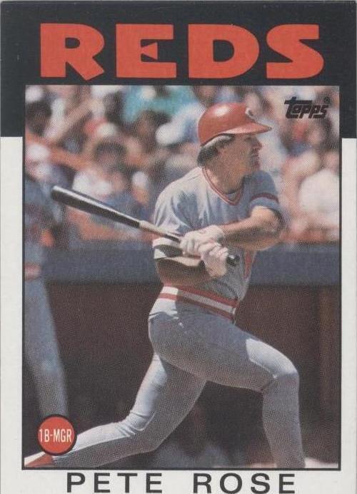1986 Topps Pete Rose (#1) NM Hit King, Reds Legend ^GRUMPYBUCK^
