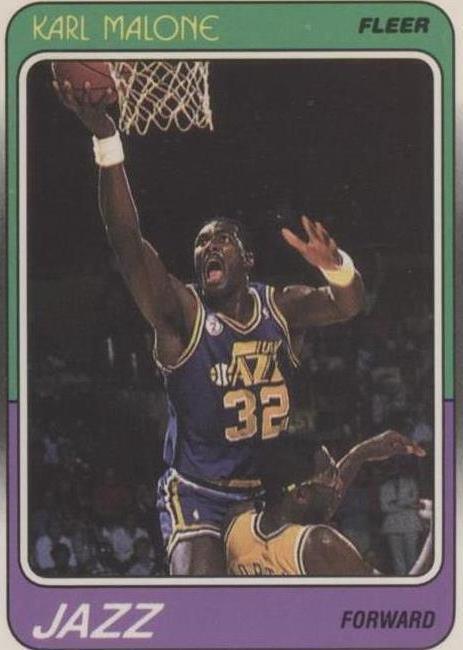 1988–89 Fleer Karl Malone (#114) NM HOFer, Jazz Powerhouse ^GRUMPYBUCK^