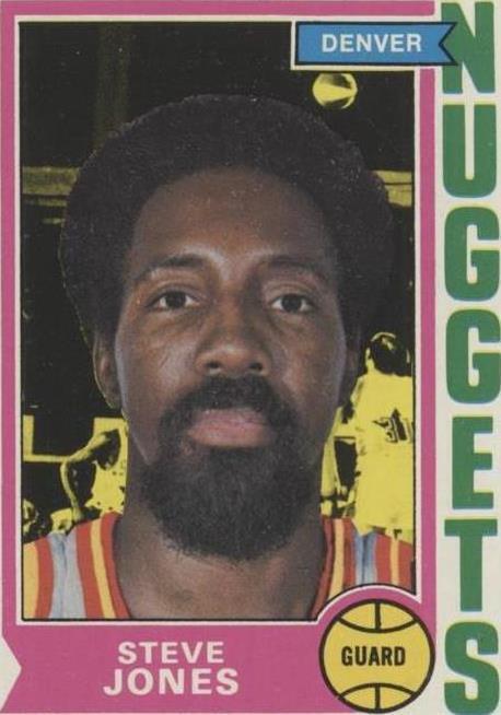 1974–75 Topps Steve Jones (#193) EX ABA/NBA All-Star, “Snapper” ^GRUMPYBUCK^