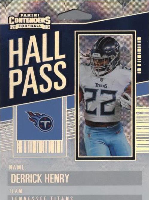 2023 Panini Contenders Hall Pass Derrick Henry (#4) MINT Silver ^GRUMPYBUCK^