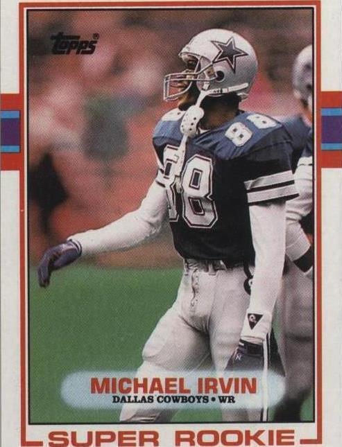 1989 Topps Michael Irvin (#383) NM Super Rookie, Cowboys HOFer ^GRUMPYBUCK^