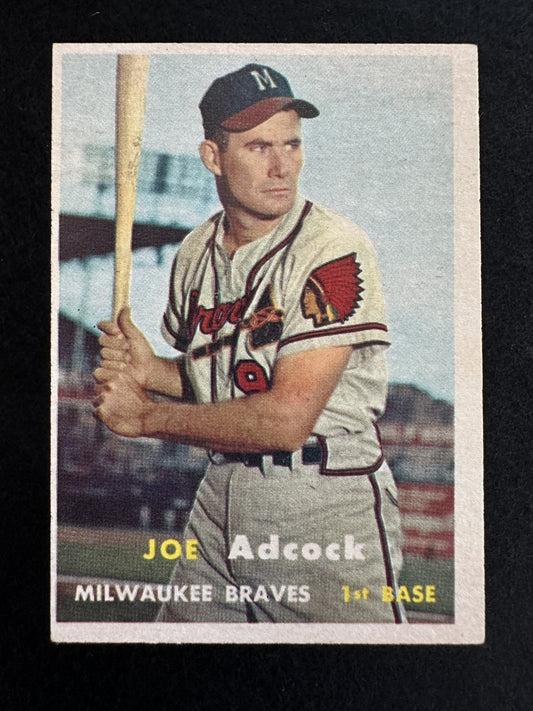 1957 Topps Joe Adcock (#117) EX Braves Power Hitter ^GRUMPYBUCK^