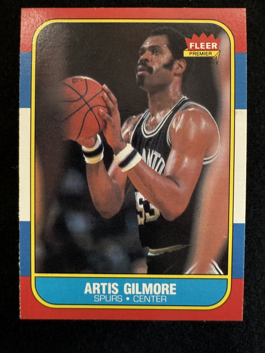 1986-87 Fleer Artis Gilmore (#37) NM Towering HOFer, Bulls Anchor ^GRUMPYBUCK^