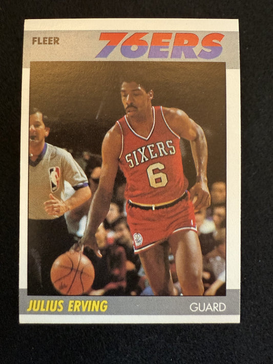 1987-88 Fleer Julius Erving (#35) NM HOFer, Final Season Dr. J ^GRUMPYBUCK^