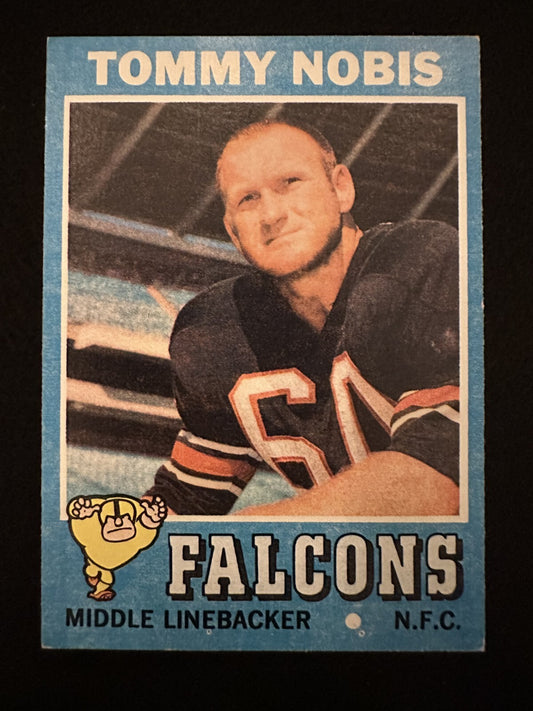 1971 Topps Tommy Nobis (#60) VG Falcons LB, "Mr. Falcon" ^GRUMPYBUCK^