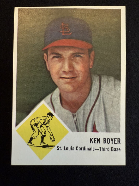 1963 Fleer Ken Boyer (#60) NM NL MVP, Cardinals Captain ^GRUMPYBUCK^