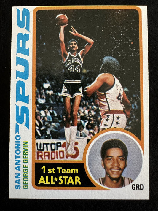 1978–79 Topps George Gervin (#20) EX HOFer, Scoring Machine ^GRUMPYBUCK^