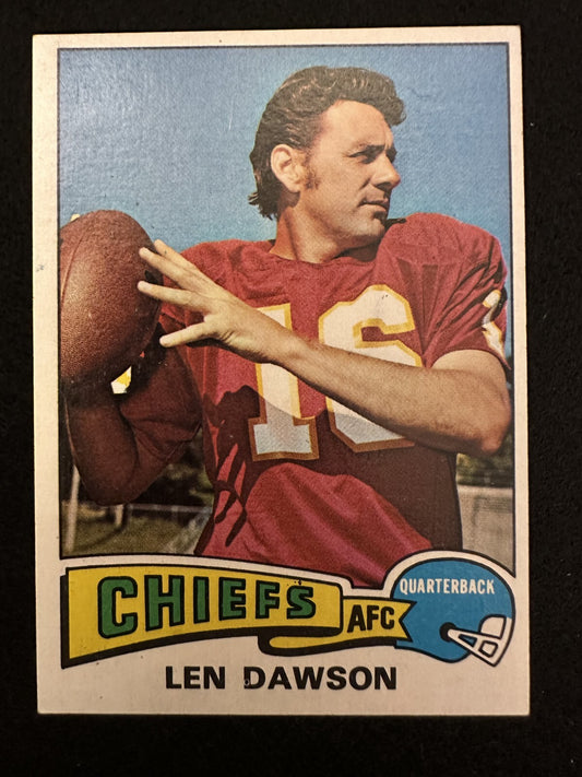 1975 Topps Len Dawson (#120) EX HOFer, SB Champ ^GRUMPYBUCK^