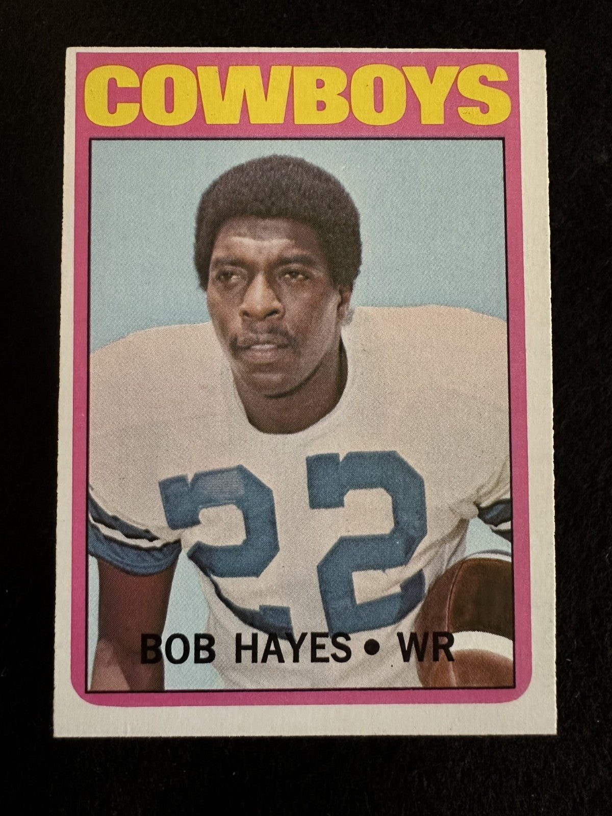 1972 Topps Bob Hayes (#105) NM HOFer, Olympic Gold, Cowboys Star ^GRUMPYBUCK^