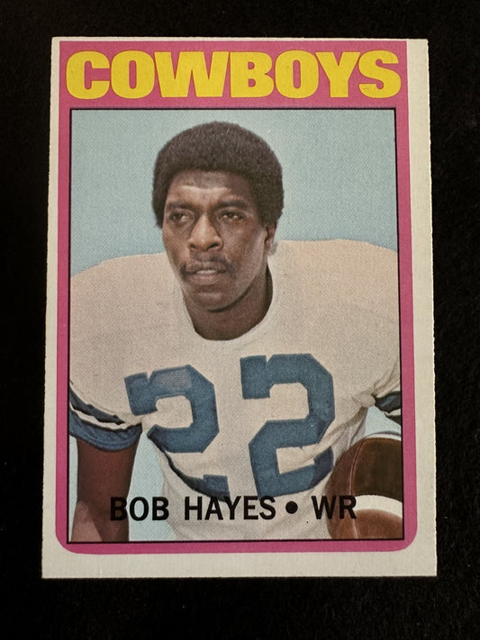 1972 Topps Bob Hayes (#105) NM HOFer, Olympic Gold, Cowboys Star ^GRUMPYBUCK^