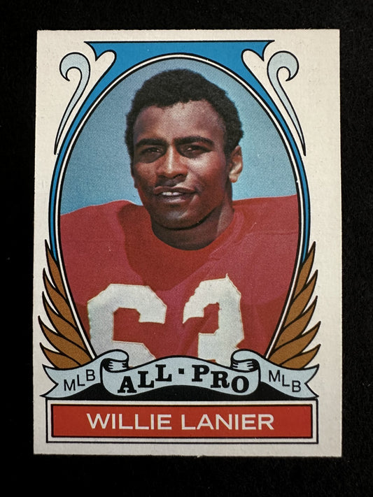 1972 Topps High Number Willie Lanier (#283) NM HOFer, Chiefs Great ^GRUMPYBUCK^