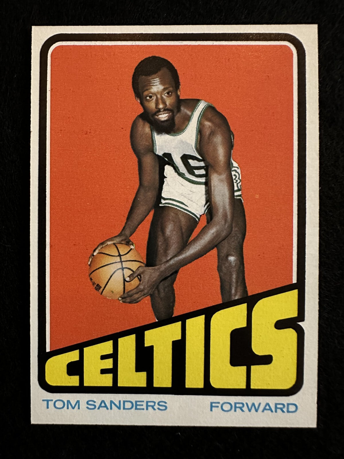 1972–73 Topps Tom Sanders (#74) MT, Beautiful Card, Celtics Great ^GRUMPYBUCK^