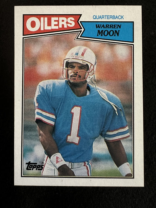 1987 Topps Warren Moon (#307) NM HOFer, Oilers Legend ^GRUMPYBUCK^