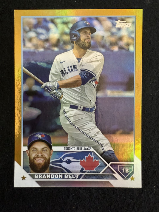 2023 Topps Series 2 Brandon Belt (#438) Rainbow Foil MINT ^GRUMPYBUCK^