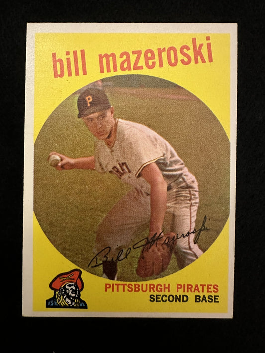 1959 Topps Bill Mazeroski (#415) EX HOFer, Pirates Hero ^GRUMPYBUCK^