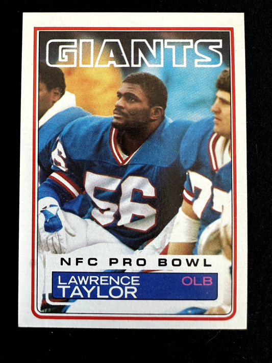 1983 Topps Lawrence Taylor (#133) NM HOFer, Giants Great, SB Champ ^GRUMPYBUCK^