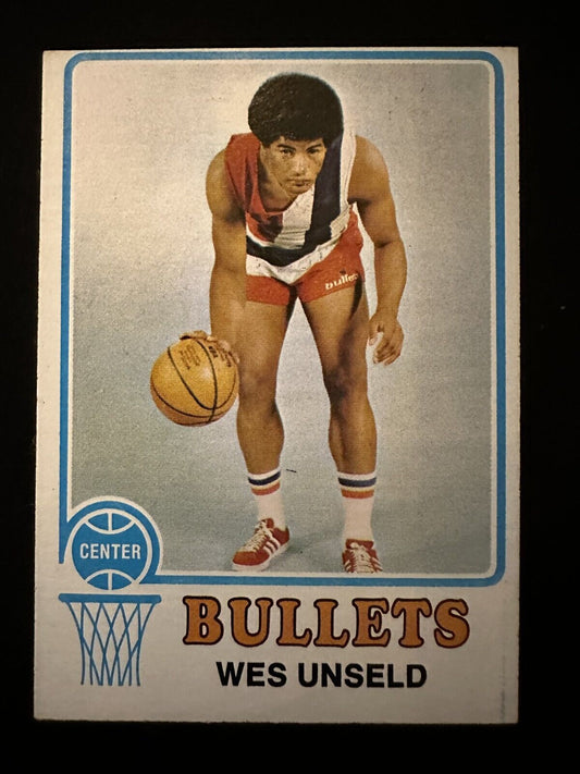 1973–74 Topps Wes Unseld (#176) EX HOFer, MVP, ROY, Bullets Great ^GRUMPYBUCK^