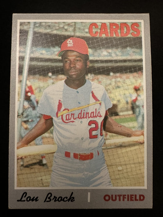 1970 Topps Lou Brock (#330) EX HOFer, Stolen Base Master ^GRUMPYBUCK^