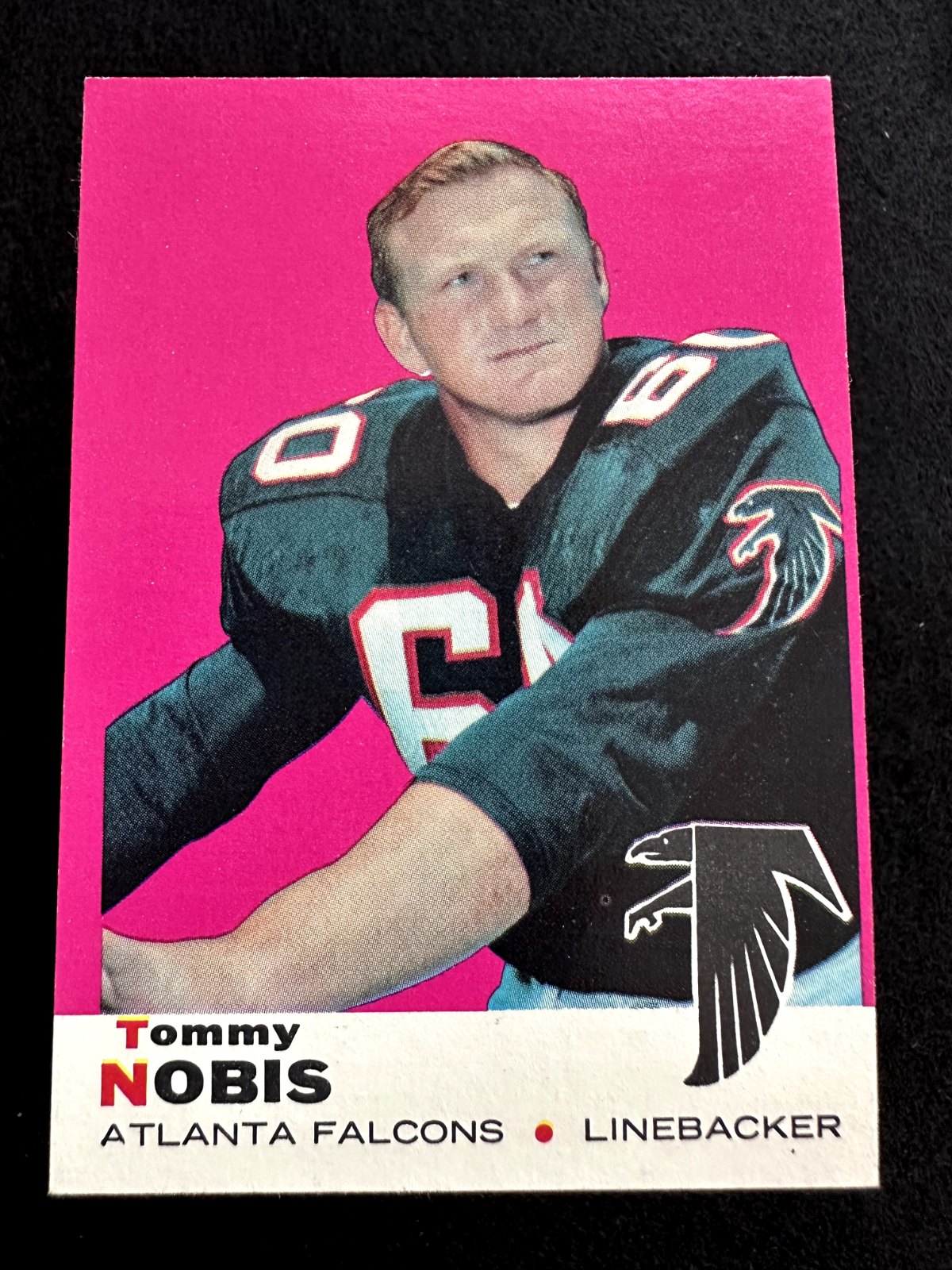 1969 Tommy Nobis (#93) NM Pro Bowler, Longhorn Great ^GRUMPYBUCK^