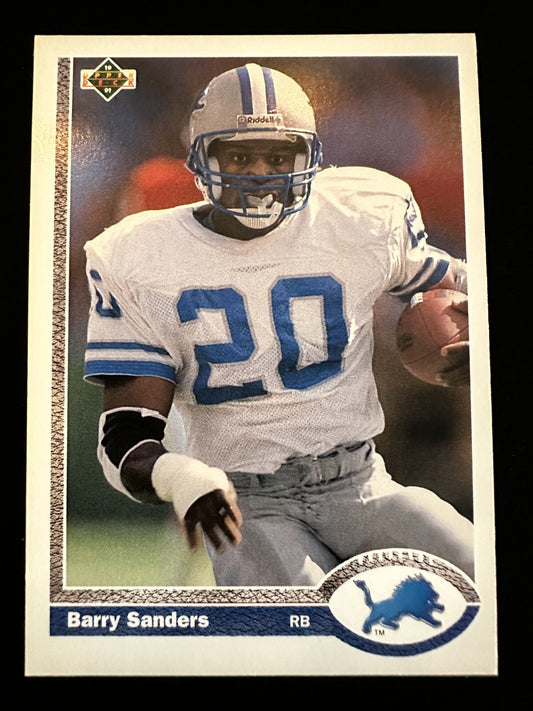 1991 Upper Deck Barry Sanders (#444) NM HOFer, Heisman Winner ^GRUMPYBUCK^