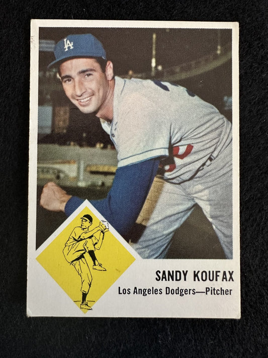 1963 Fleer Sandy Koufax (#42) EX Small Indent Top Corner, HOFer ^GRUMPYBUCK^