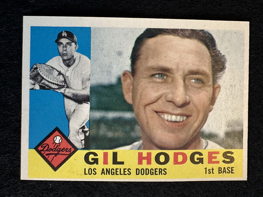 1960 Topps Gil Hodges (#295) EX HOFer, Dodgers Great ^GRUMPYBUCK^
