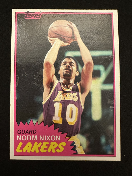 1981-82 Topps Norm Nixon (#22) NM Showtime Setup Man, Lakers PG ^GRUMPYBUCK^