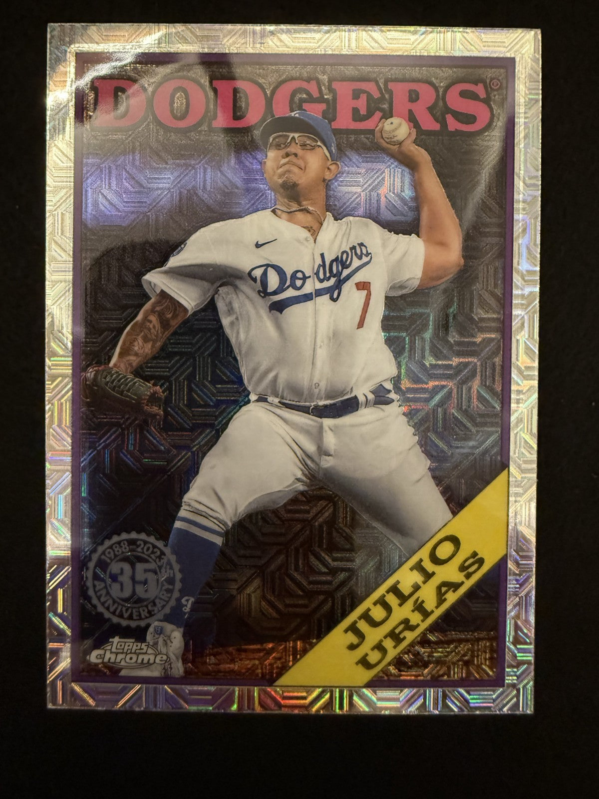 2023 Topps Series 2 Chrome Silver Mojo Julio Urias (#2T88C-30) MINT ^GRUMPYBUCK^