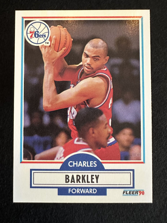 1990-91 Fleer Charles Barkley (#139) NM HOFer, Sixers Star ^GRUMPYBUCK^