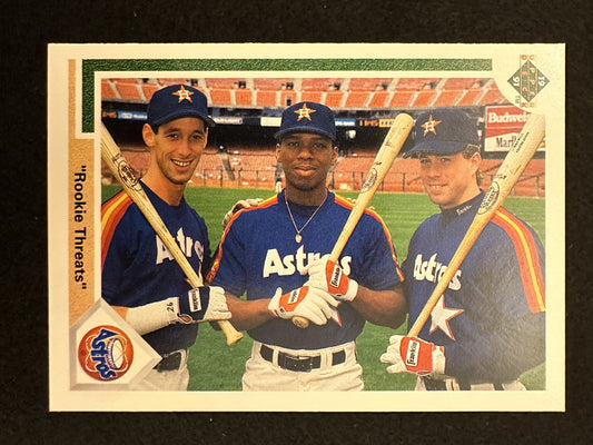 1991 Upper Deck Bagwell/Gonzalez/Rhodes (#702) NM Rookie Card ^GRUMPYBUCK^