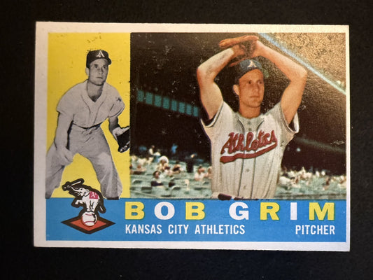 1960 Topps Bob Grim (#78) EX ROY, WS Champ ^GRUMPYBUCK^