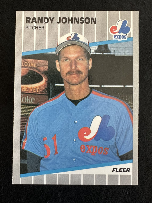1989 Fleer Randy Johnson (#381) NM HOFer, Rookie Card ^GRUMPYBUCK^