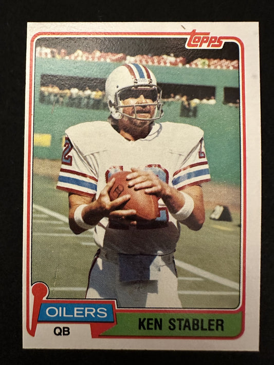 1981 Topps Ken Stabler (#405) NM HOFer, Lefty Gunslinger ^GRUMPYBUCK^