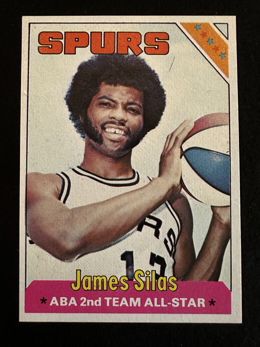 1975–76 Topps James Silas (#253) NM All-Time ABA Great ^GRUMPYBUCK^