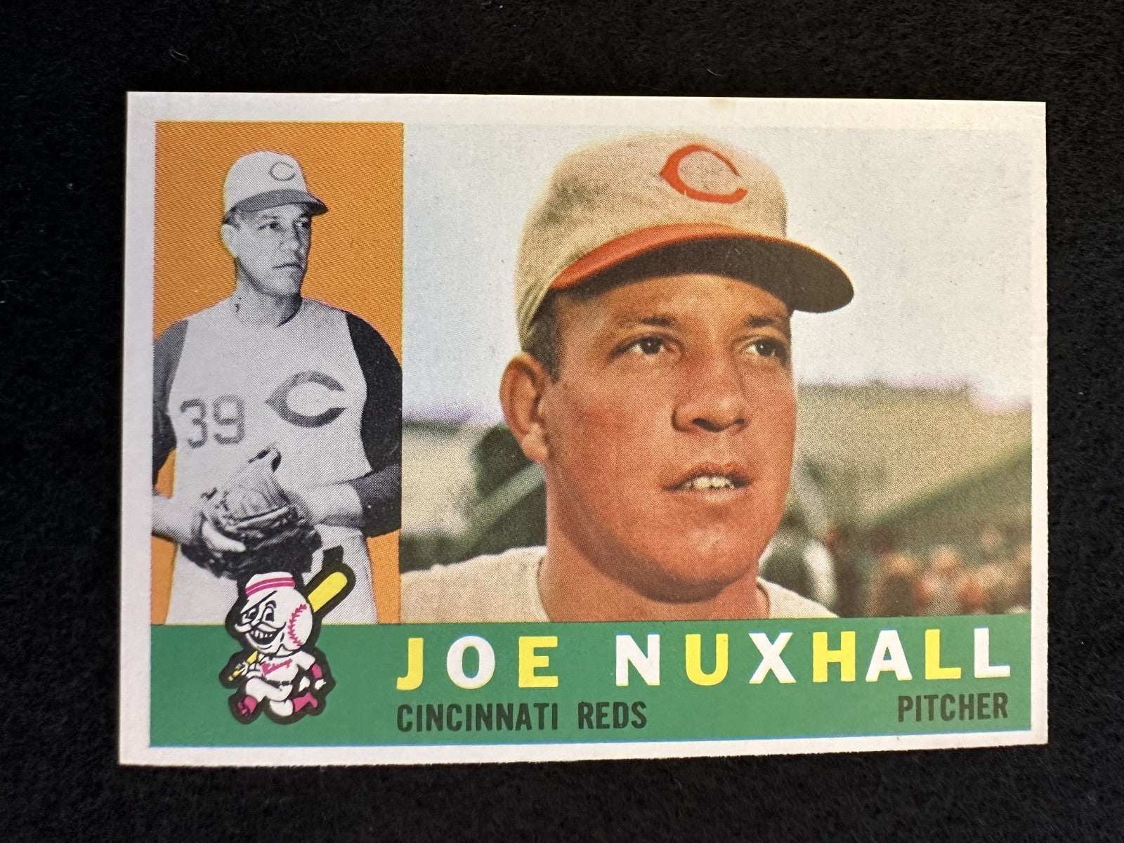 1960 Topps Joe Nuxhall (#282) NM Reds P, Youngest MLB Debut ^GRUMPYBUCK^