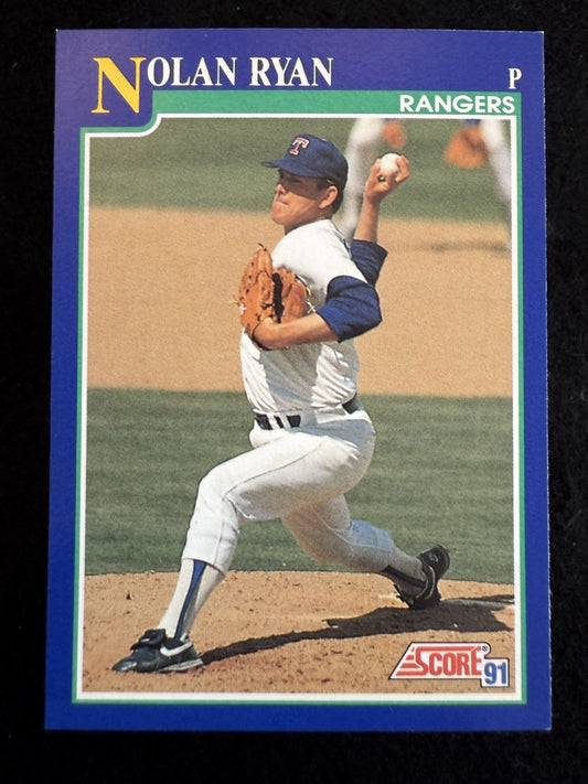 1991 Score Nolan Ryan (#4) NM HOFer, 300 Wins, 5K Strikeouts ^GRUMPYBUCK^