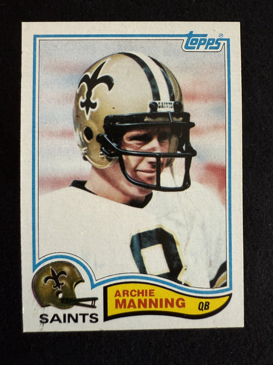 1982 Topps Archie Manning (#408) NM Saints, Football Patriarch ^GRUMPYBUCK^
