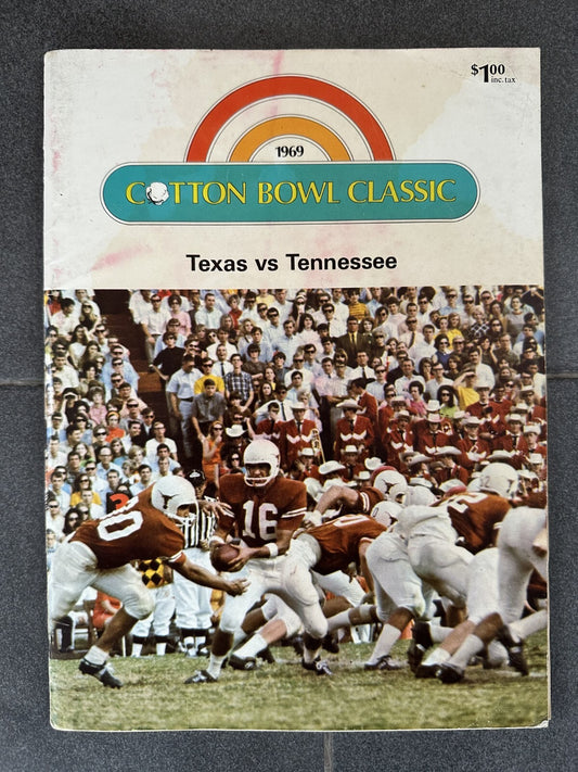 1969 Cotton Bowl Program (Jan. 1, 1969) Texas vs. Tennessee ^GRUMPYBUCK^