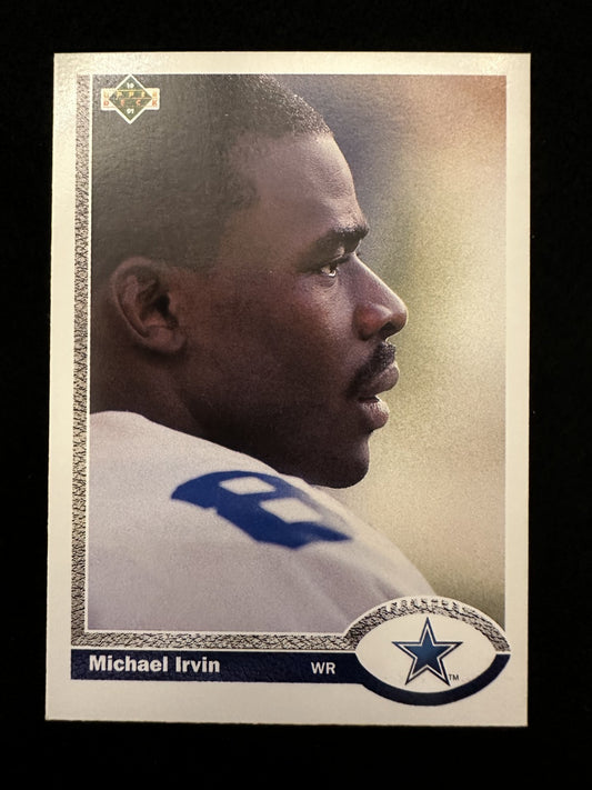1991 Upper Deck Michael Irvin (#107) NM HOF WR, Cowboys Legend ^GRUMPYBUCK^