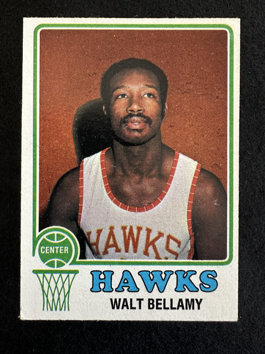 1973–74 Topps Walt Bellamy (#46) EX HOFer, 20,000 Point Club ^GRUMPYBUCK^
