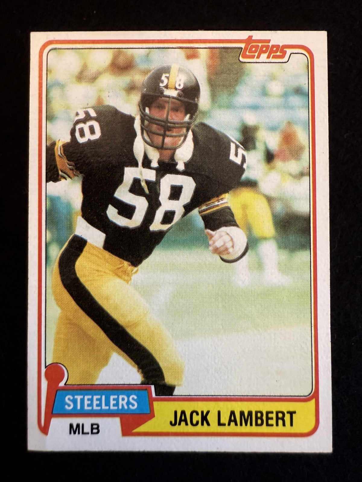 1981 Topps Jack Lambert (#155) EX HOFer, Steelers Great ^GRUMPYBUCK^