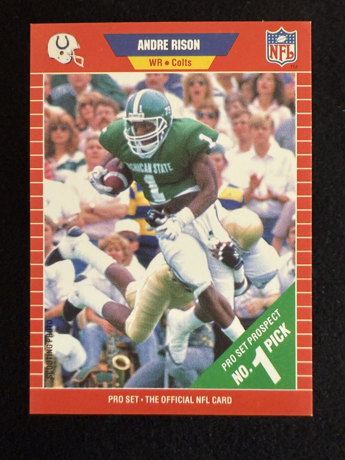 1989 Pro Set Andre Rison (#497) NM Electric WR, Rookie Card ^GRUMPYBUCK^