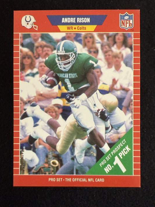 1989 Pro Set Andre Rison (#497) NM Electric WR, Rookie Card ^GRUMPYBUCK^